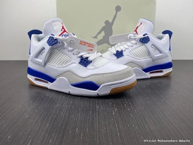 Official Maikesneakers SB Jordan 4 DR5415-140 Retro Blue Pine 0713